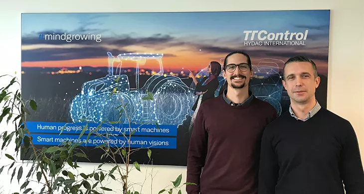 Mirza and Emanuele at the TTControl office