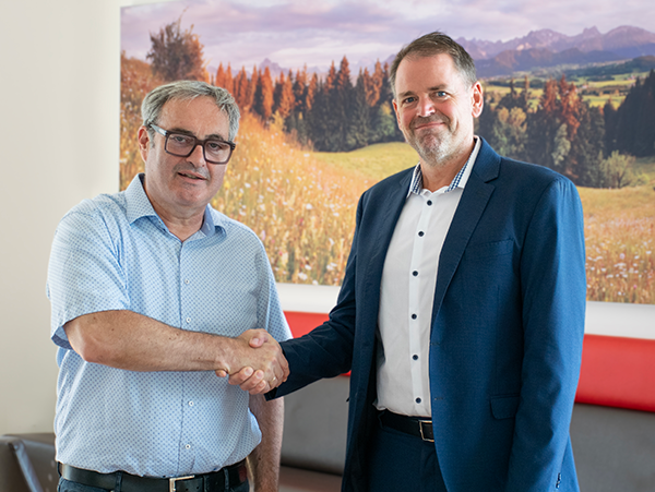 Dr. Herbert Hufnagl, Senior Vice President Industrial, TTTECH (left) and Hilmar Panzer, CTO, CODESYS Group