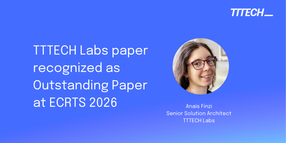 TTTECH Labs paper recognized as Outstanding Paper at ECRTS 2026