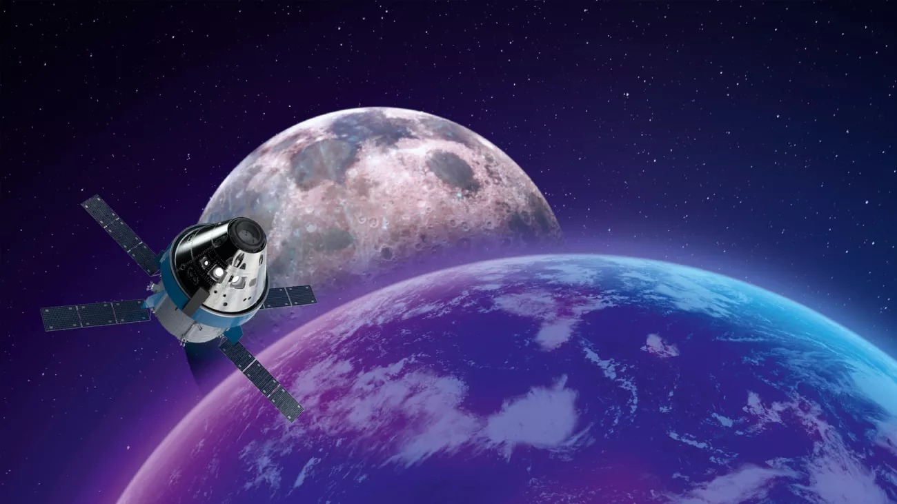 Illustration: NASA Orion in space (TTTECH)